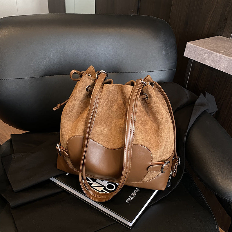 Wholesale PU Leather Drawstring shoulder bag